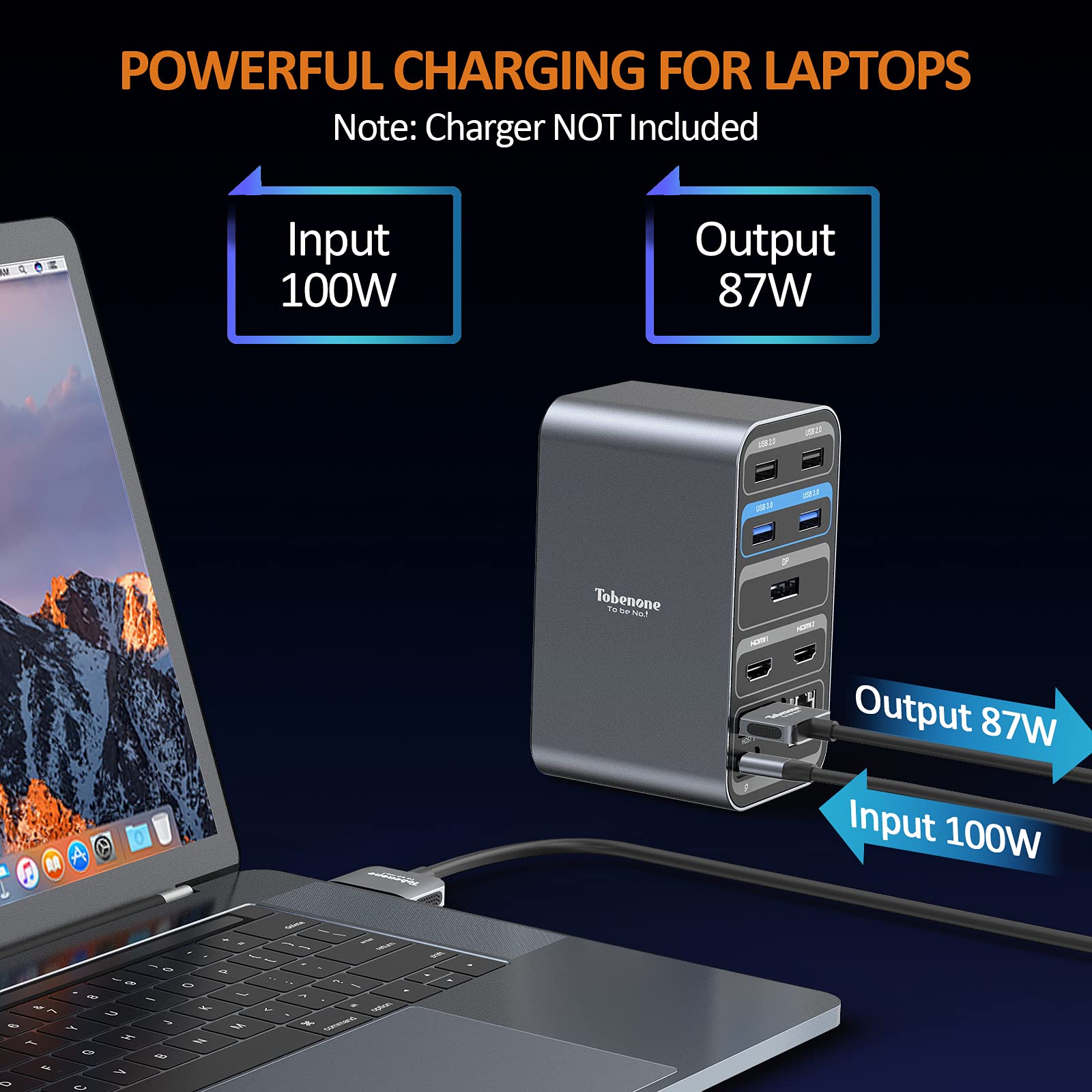 USB C Docking Station Dual Monitor for MacBook Pro/Air（Not M1/M2